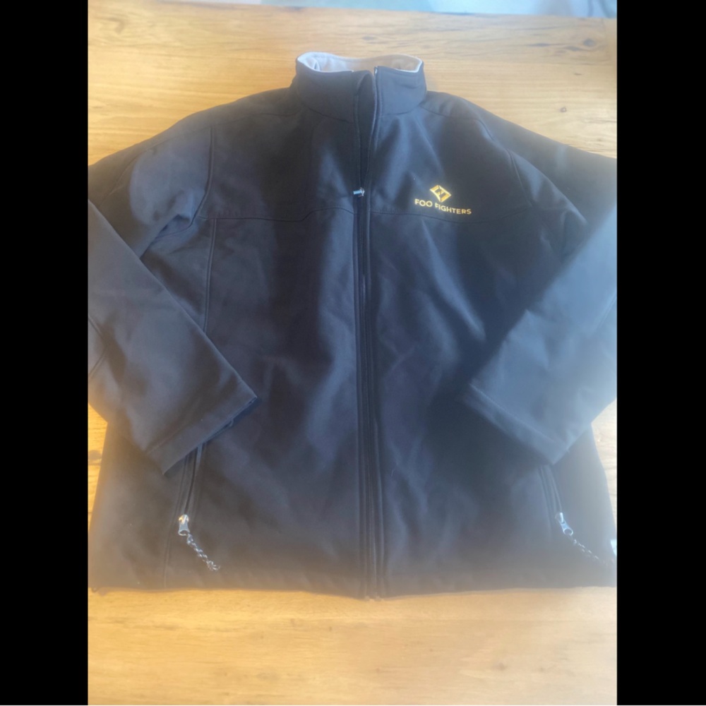 Charles River Foo Fighters Logo Black Full Zip Jacket Men’s XL Preowned
